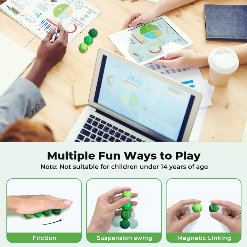 SensoBall used at work desk stress relief fidget toy for professionals