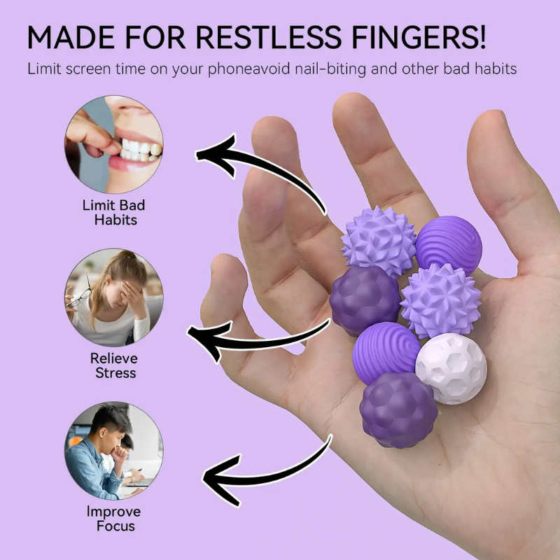 SensoBall made for restless fingers reduce bad habits relieve stress improve focus